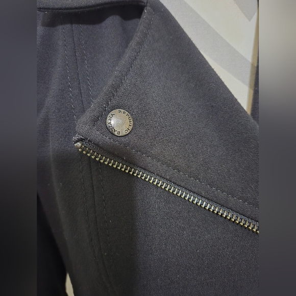 Banana Republic Black Moto Jacket Size 6 - Picture 5 of 12
